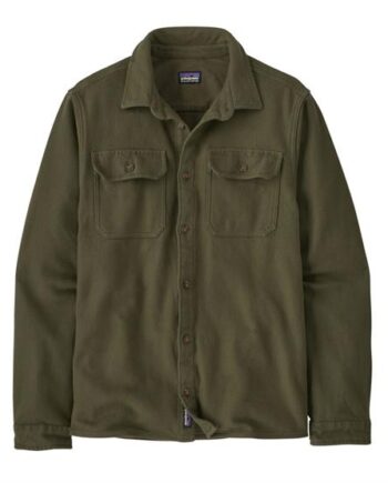 Grøn Patagonia Mens Fjord Loft Shirt Basin Green - Patagonia Shirt  - 196924470378