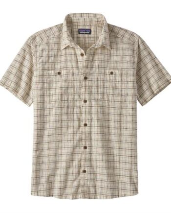 Hvid Patagonia Mens Back Step Shirt Renewal Birch White - Patagonia Shirt  - 196924207806