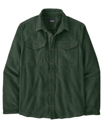 Grøn Patagonia Mens Corduroy Shirt Canopy Green - Patagonia Shirt