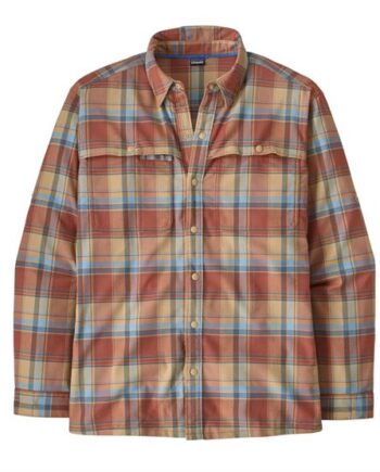 Patagonia Mens Early Rise Stretch Shirt Rainsford Burl Red - Patagonia Shirt  - 195699687295