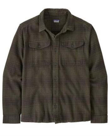 Grøn Patagonia Mens Fjord Flannel Shirt Cascade Basin Green - Patagonia Shirt  - 196924481893