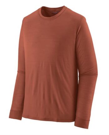 Patagonia Mens Cap Cool Merino Shirt Burl Red - Patagonia Shirt  - 195699972261