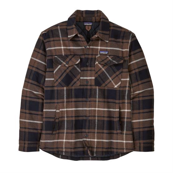 Pataginia Mens Insulated Fjord Flannel Shirt Outdoor Molasses Brown - Patagonia Shirt - 196924406216