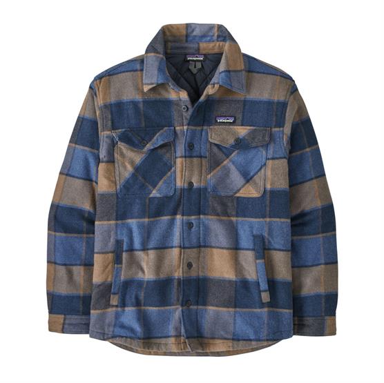 Patagonia Mens Insulated Fjord Flannel Shirt William Smolder Blue - Patagonia Shirt  - 196924408432