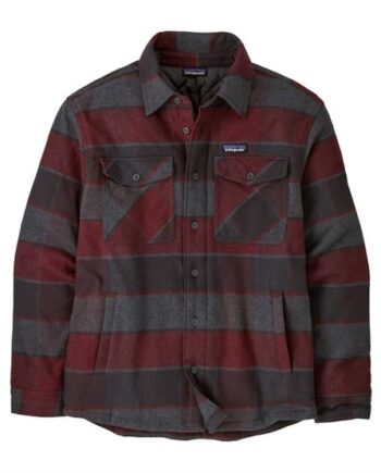 Sort Patagonia Mens Insulated Fjord Flannel Shirt William Ink Black - Patagonia Shirt  - 196924410596