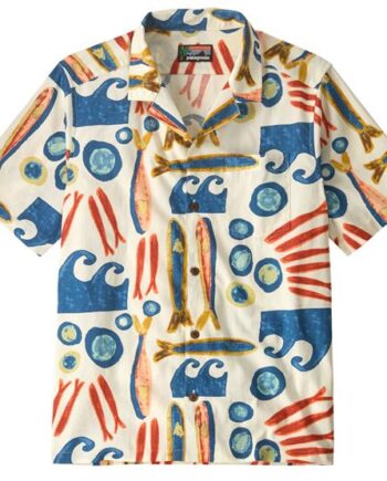Patagonia Mens Tidal Threads Camp Shirt Sardines Natural - Patagonia Shirt  - 198077732518