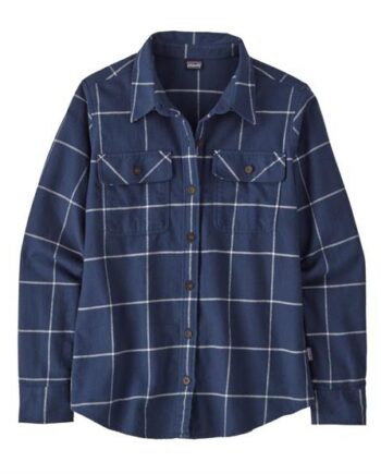 Patagonia Womens Organic Cotton Fjord Flannel Shirt Woodland New Navy - Patagonia Shirt  - 195699261488