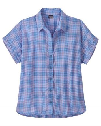 Patagonia Womens Shirt Actions Milkweed Mauve - Patagonia Shirt  - 196924269354