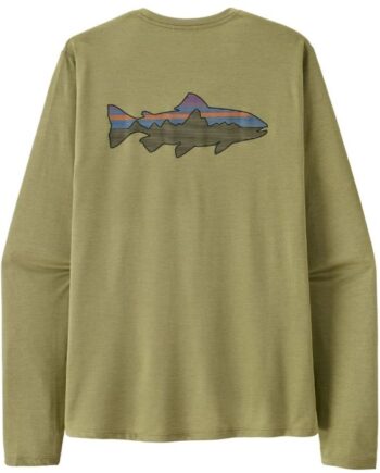 Grøn Patagonia Cap Cool Sun Shirt Fitz Roy Trout Gumtree Green Light Dye - Patagonia Shirt