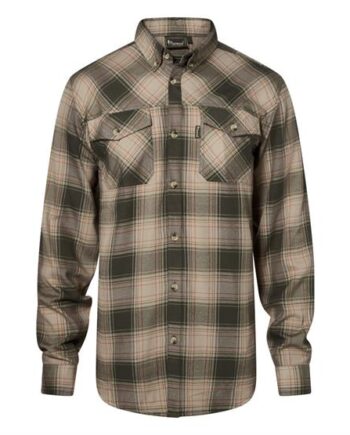 Grøn Pinewood Finnveden Forest Flannel Shirt Mens Olive Green - Pinewood Shirt  - 7331090487512