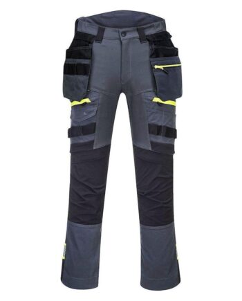 Portwest Dx4 Bukser Med Aftagelige Hængelommer Dx440 Mole Grå Bukser Portwest Underdele - Portwest Jeans  - 5036108326105