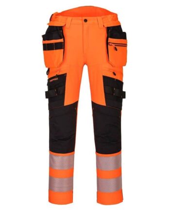 Sort Portwest Dx4 Vis Bukser Med Aftagelige Hængelommer Dx442 Orange Bukser Portwest Underdele - Portwest Jeans  - 5036108362905