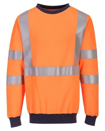 Portwest Flammehæmmende Ris Sweatee Shirts Fr703 Orange Sweatee Shirt Portwest Sweatee Shirts - Portwest Shirt  - 5036108355143