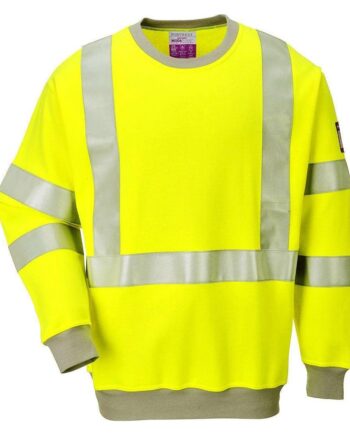 Portwest Anti Statisk Vis Sweatee Shirt Fr72 Gul Sweatee Shirt Portwest Sweatee Shirt - Portwest Shirt  - 5036108249770