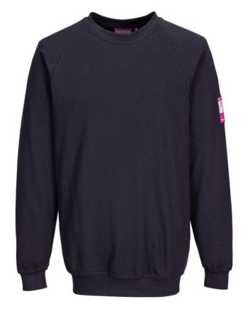 Portwest Anti Statisk Sweatee Shirt Fr12 Marine Sweatee Shirt Portwest Spar20 - Portwest Shirt  - 5036108243778