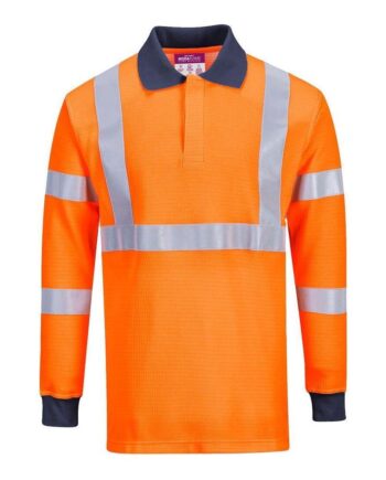 Portwest Ris Polo Shirt Fr76 Orange Poloshirt Overdele Portwest - Portwest Shirt  - 5036108274024