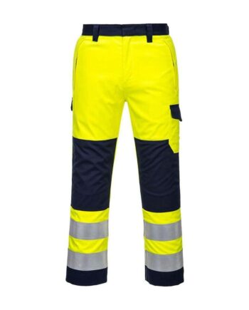 Portwest Vis Modaflame Bukser Mv46 Gul Marine Bukser Portwest Underdele - Portwest Jeans  - 5036108305919