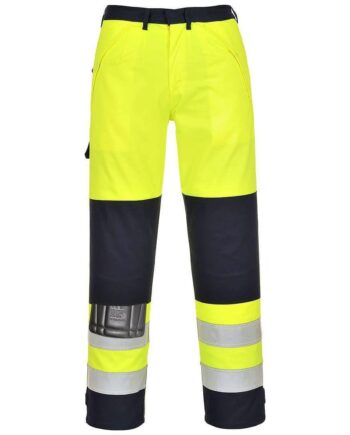 Portwest Vis Multi Norm Bukser Fr62 Gul Marine Bukser Nodiscount Spar20 - Portwest Jeans  - 5036108193783