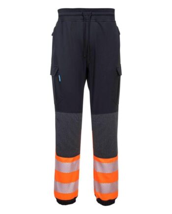 Portwest Kx3 Vis Flexi Bukser Kx341 Sort Orange Bukser Portwest Underdele - Portwest Jeans  - 5036108319114