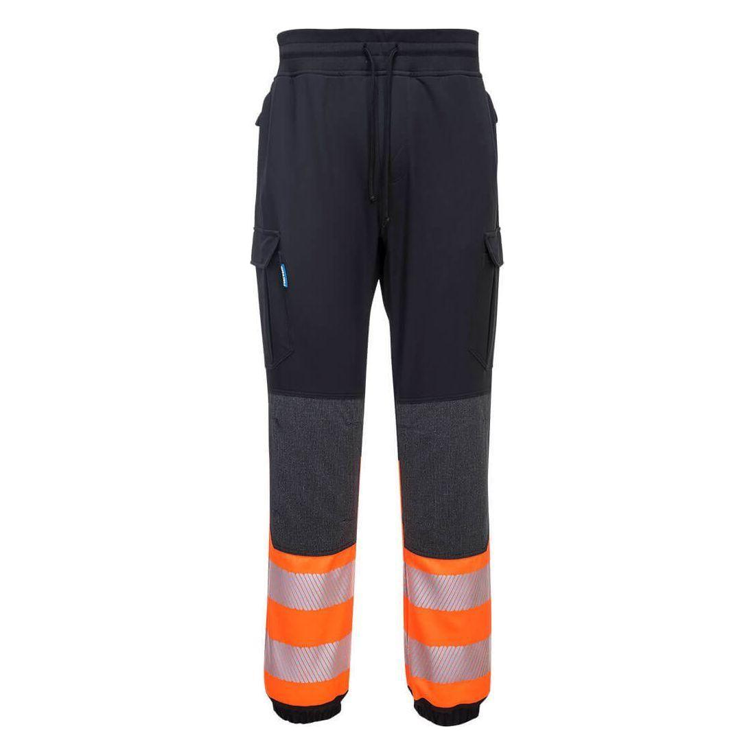 Portwest Kx3 Vis Flexi Bukser Kx341 Sort Orange Bukser Portwest Underdele - Portwest Jeans - 5036108319114