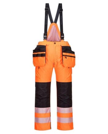 Sort Portwest Pw3 Vis Vinter Bukser Pw351 Orange Bukser Isolerende Mod Kulde Nodiscount - Portwest Jeans  - 5036108352111