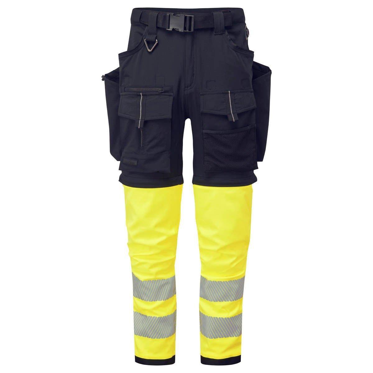 Portwest Ultimative Modular Bukser Bx321 Sort Gul Bukser Bukser Iso 20471 Klasse - Portwest Jeans - 5036108391370