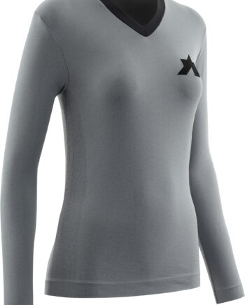 Assos Tactica Womenampx2019 Longsleeve Tech Shirt Fanatic Silver - Assos Shirt  - 7627776024868