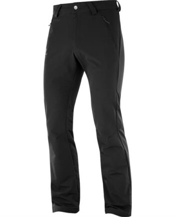 Sort Salomon Wayfarer Straight Warm Pant Mens Black - Salomon Jeans  - 0889645722832