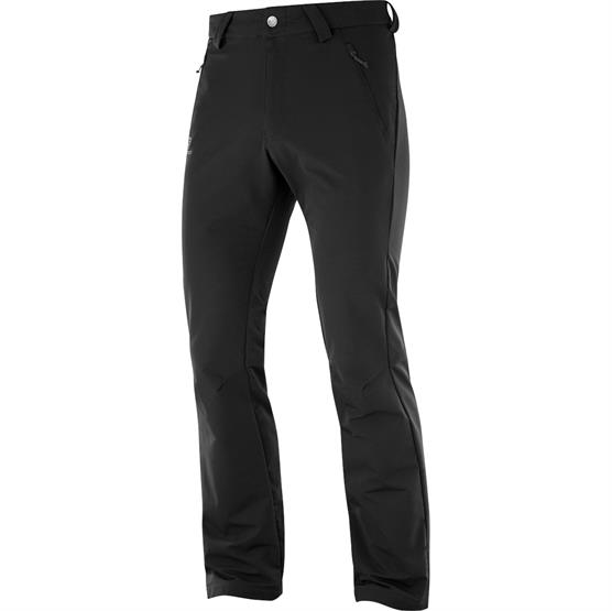 Sort Salomon Wayfarer Straight Warm Pant Mens Black - Salomon Jeans - 0889645722832