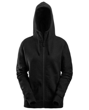 Sort Snickers Allroundwork Dame Hættetrøje Med Lynlås 2897 Sweatee Shirt Hættetrøje Snickers - Snickers Shirt  - 7332515544391
