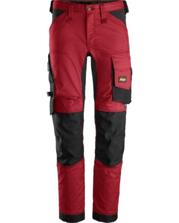Sort Snickers Allroundwork Stretch Bukser Chilirød 6341 Chilirød Bukser Bukser 14404 - Snickers Jeans  - 7332515578051