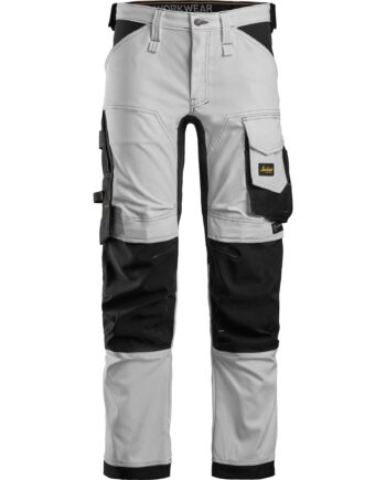 Hvid Snickers Allroundwork Stretch Bukser Sort 6341 Sort Bukser Bukser 14404 - Snickers Jeans  - 7332515361721