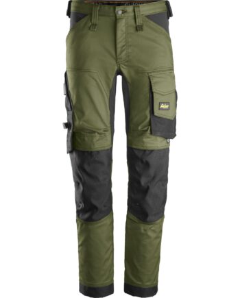 Snickers Allroundwork Stretch Bukser Khaki 6341 Khaki Bukser Bukser 14404 - Snickers Jeans  - 7332515547323