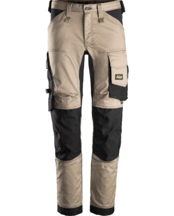 Sort Snickers Allroundwork Stretch Bukser Khaki 6341 Khaki Bukser Bukser 14404 - Snickers Jeans  - 7332515315540