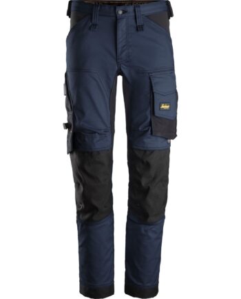 Sort Snickers Allroundwork Stretch Bukser Navy 6341 Navy Bukser Bukser 14404 - Snickers Jeans  - 7332515287908