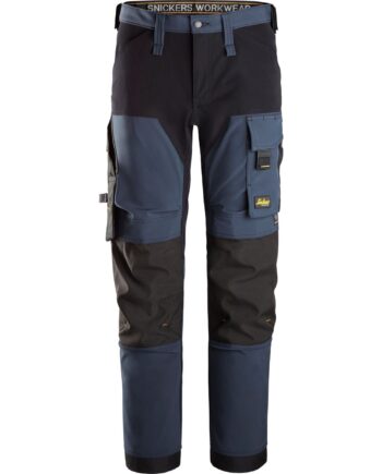 Sort Snickers Buks Stretch 6375 Navy Bukser Arbejdsbukser Beklædning - Snickers Jeans  - 7332515589682