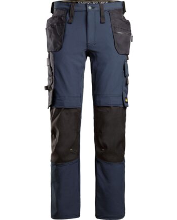 Sort Snickers Buks Stretch Med Hylsterlommer Navy 6271 Navy Bukser Arbejdsbukser Bukser - Snickers Jeans  - 7332515357236
