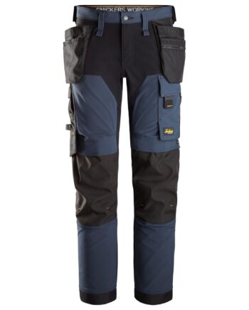 Sort Snickers Buks Stretch Med Hylsterlommer Navy 6275 Navy Bukser Arbejdsbuks Bukser - Snickers Jeans  - 7332515587404