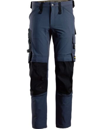 Sort Snickers Buks Full Stretch 6371 Navy Bukser Arbejdsbukser Cordura - Snickers Jeans  - 7332515359513