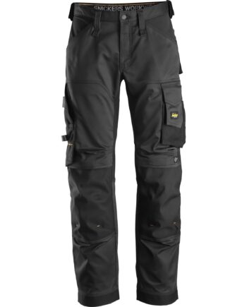 Sort Snickers Bukser Stretch Lose Fit 6351 Bukser Arbejdsbukser Cordura - Snickers Jeans  - 7332515321206