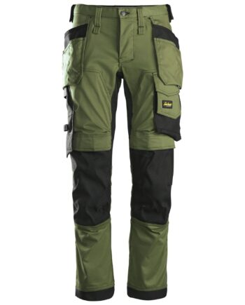 Snickers Bukser Stretch Med Hylsterlommer Khaki 6241 Khaki Bukser Arbejdsbukser Cordura - Snickers Jeans  - 7332515545343