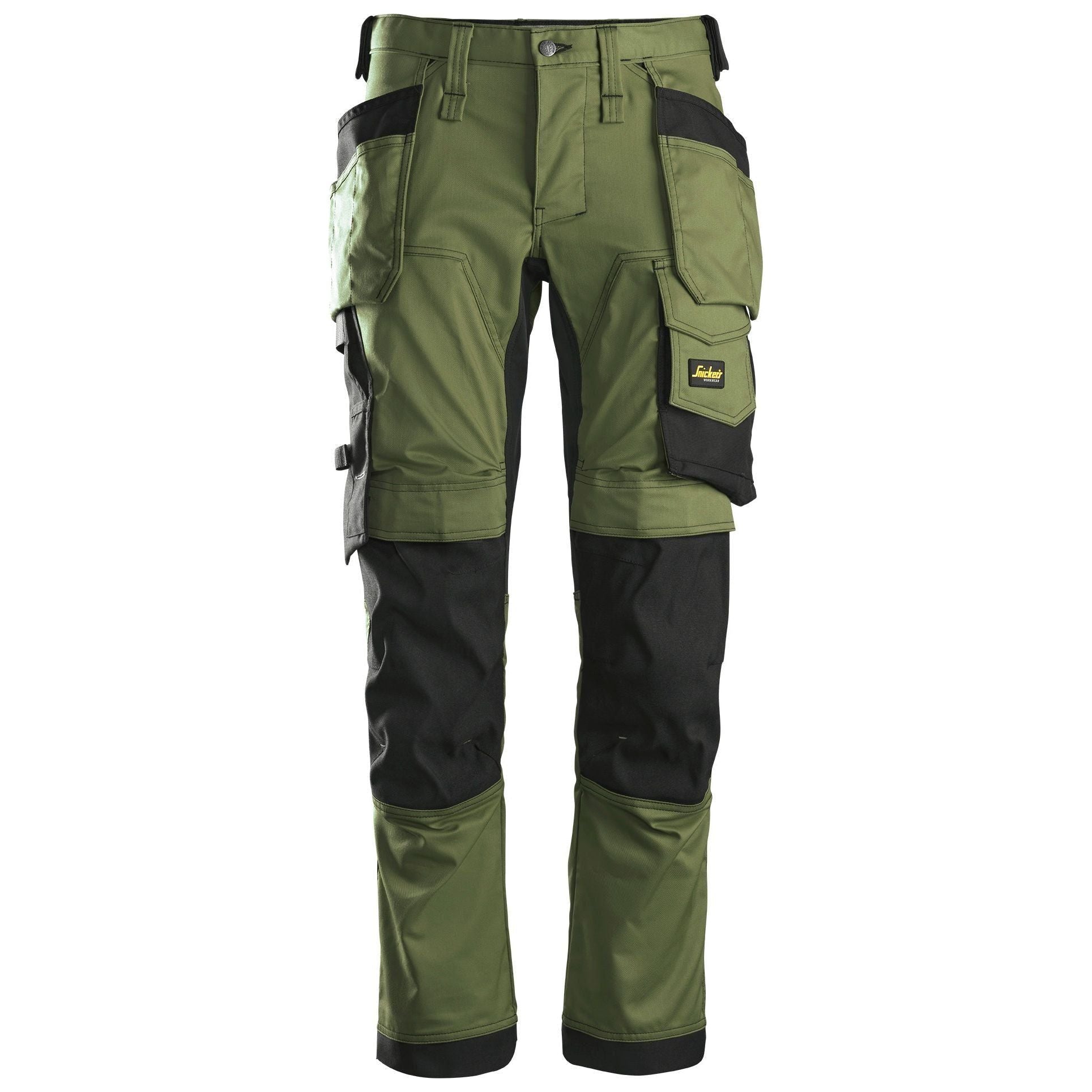 Snickers Bukser Stretch Med Hylsterlommer Khaki 6241 Khaki Bukser Arbejdsbukser Cordura - Snickers Jeans - 7332515545343
