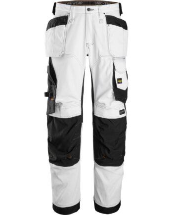 Hvid Snickers Bukser Stretch Med Hylsterlommer Lose Fit Sort 6251 Sort Bukser Bukser Discount - Snickers Jeans  - 7332515576200