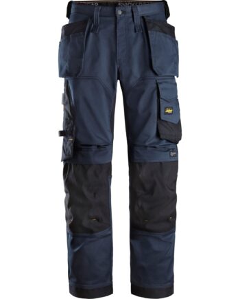 Sort Snickers Bukser Stretch Med Hylsterlommer Lose Fit Navy 6251 Navy Bukser Arbejdsbukser Cordura - Snickers Jeans  - 7332515311184