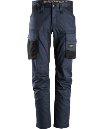 Sort Snickers Bukser Stretch Knælom 6803 Navy Bukser Arbejdsbukser Discount - Snickers Jeans  - 7332515396433