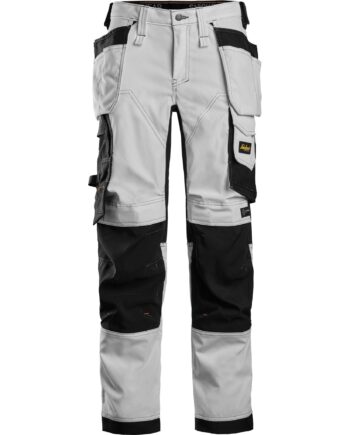 Hvid Snickers Damebukser Stretch Med Hylsterlommer 6247 Sort Bukser Bukser Dame - Snickers Jeans  - 7332515362483
