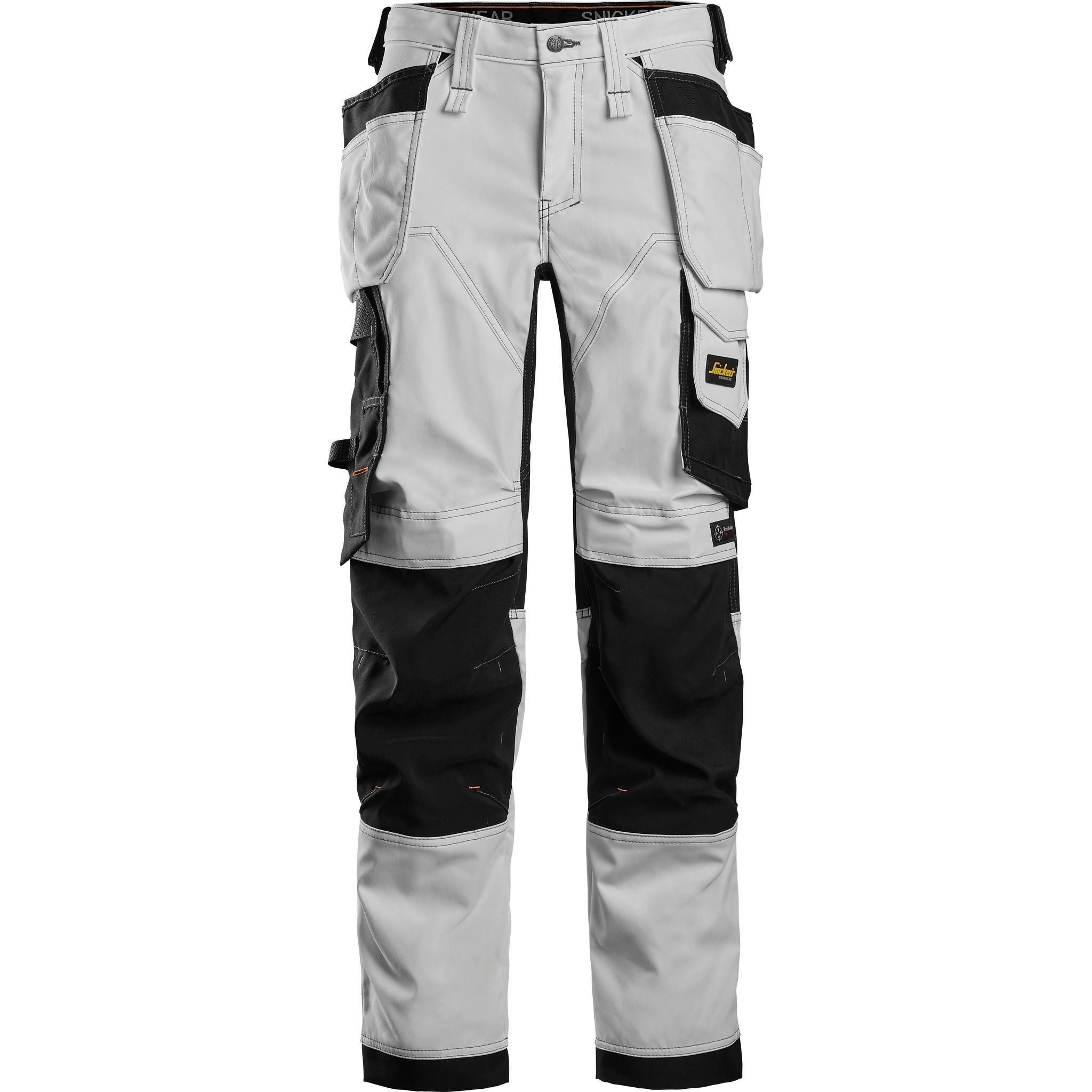 Hvid Snickers Damebukser Stretch Med Hylsterlommer 6247 Sort Bukser Bukser Dame - Snickers Jeans - 7332515362483