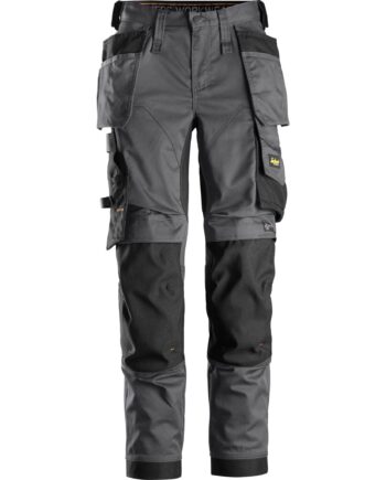 Sort Snickers Damebukser Stretch Med Hylsterlommer 6247 Koksgrå Bukser Bukser Dame - Snickers Jeans  - 7332515546104