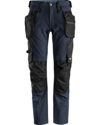 Sort Snickers Bukser Med Aftagelige Hylsterlommer Navy 6208 Navy Bukser Arbejdsbukser Cordura - Snickers Jeans  - 7332515352903