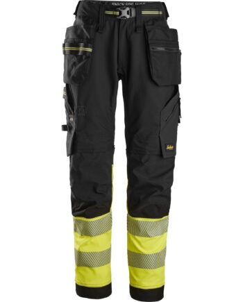 Snickers Bukser Stretch Med Hylsterlommer Vis Klasse 6934 Sort Gul Bukser Bukser Discount - Snickers Jeans  - 7332515561381